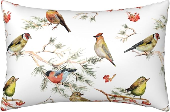 Watercolor Forest Birds Floral
