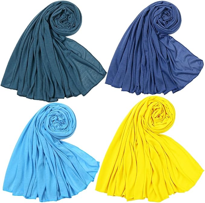 4-sky Blue&green&yellow&denim Blue