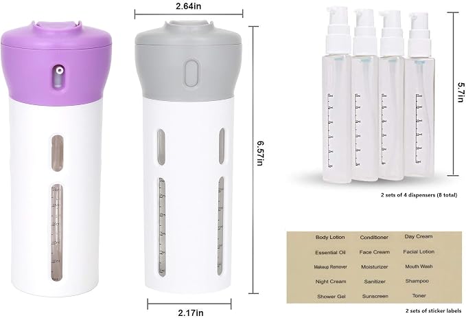 2 Pack (Gray Purple)