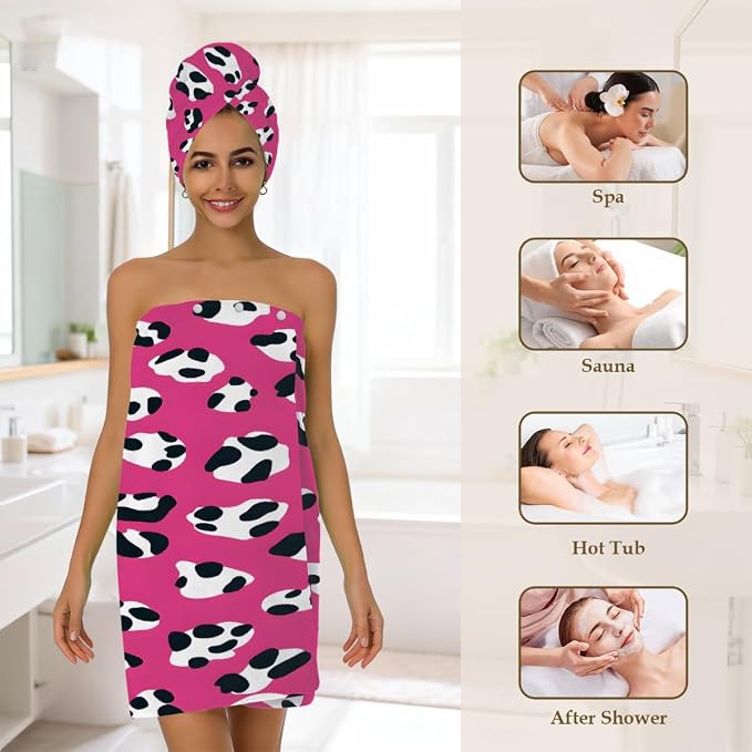 Pink Cow Print