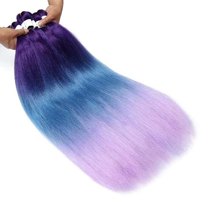 Purple-Lake Blue-Light Purple