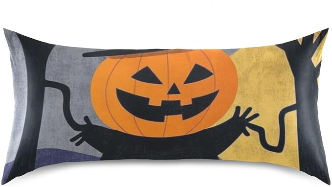 Pumpkin Head Forest Moon Orange Black Yellow