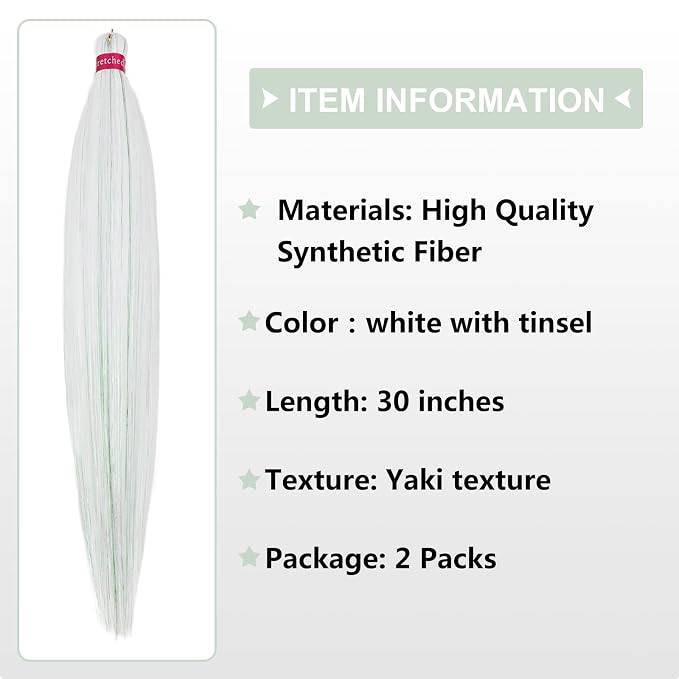white mix tinsel