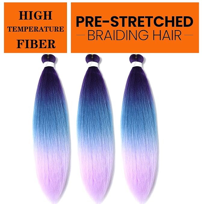 Purple-Lake Blue-Light Purple