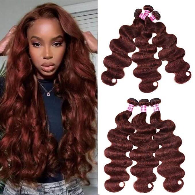 Copper Red bundles with Closure
