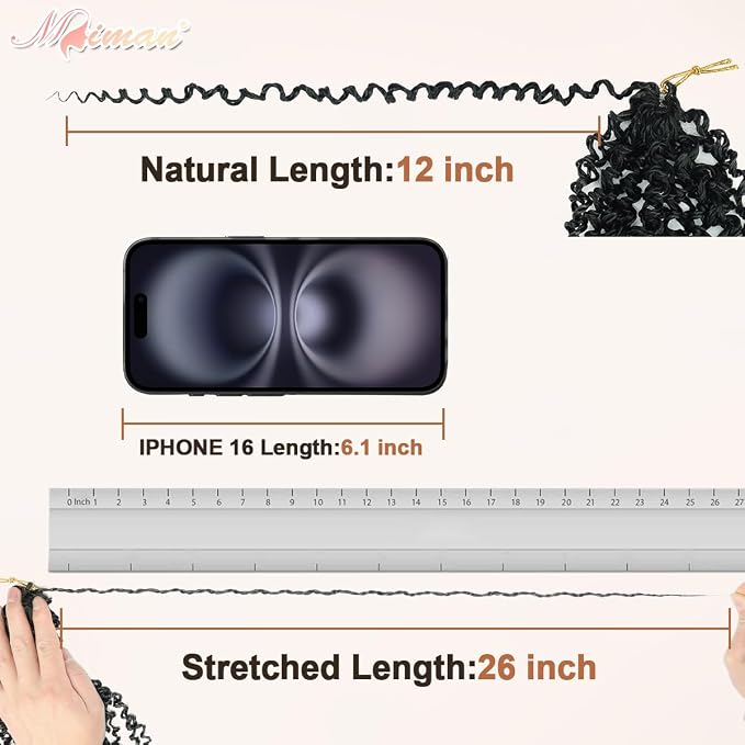 Yanky Twist Crochet Hair-Black