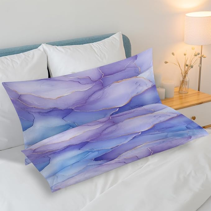 Marble With Lavender Blue