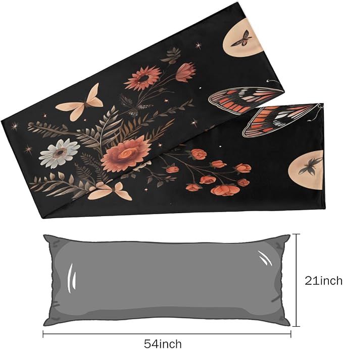 Butterfly Floral Moon Print