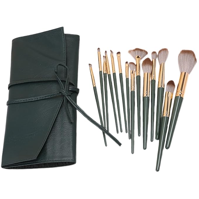 14 Green Brushes + Insert Bag