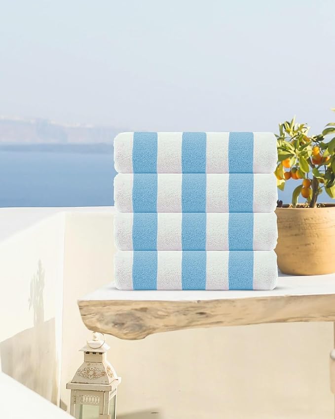 Cabana Beach Towel 4 Pieces, Sky