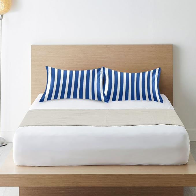 Blue and White Stripes