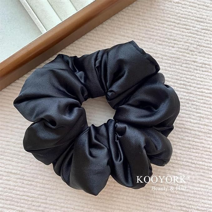 Satin Flower Scrunchies Hair Tie Plus 3 Pieces