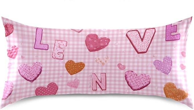 Pink Plaid Valentine Hearts