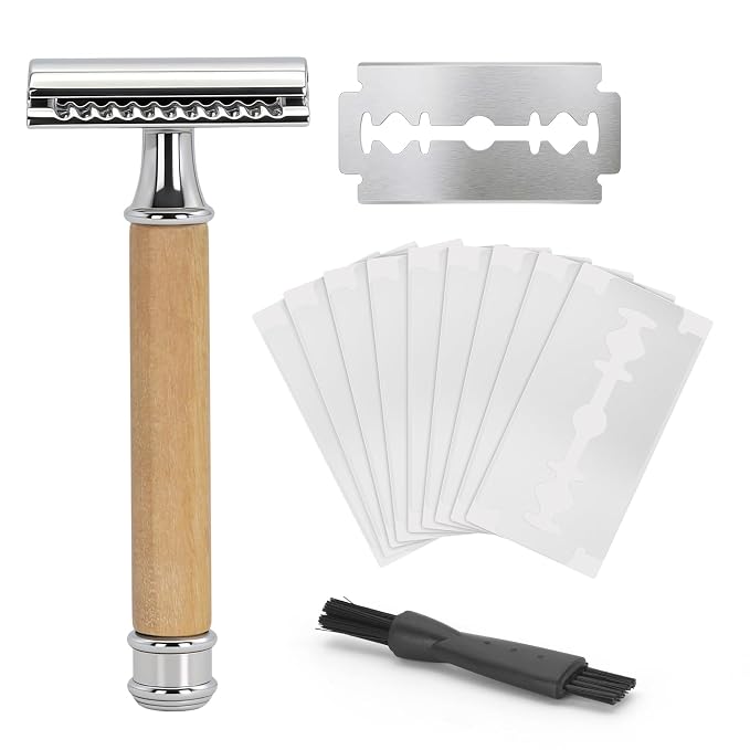 Wood Handle With Razor