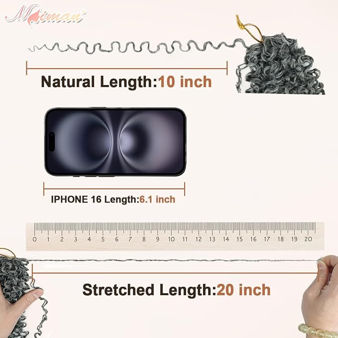 Yanky Twist Crochet Hair-Silver Grey
