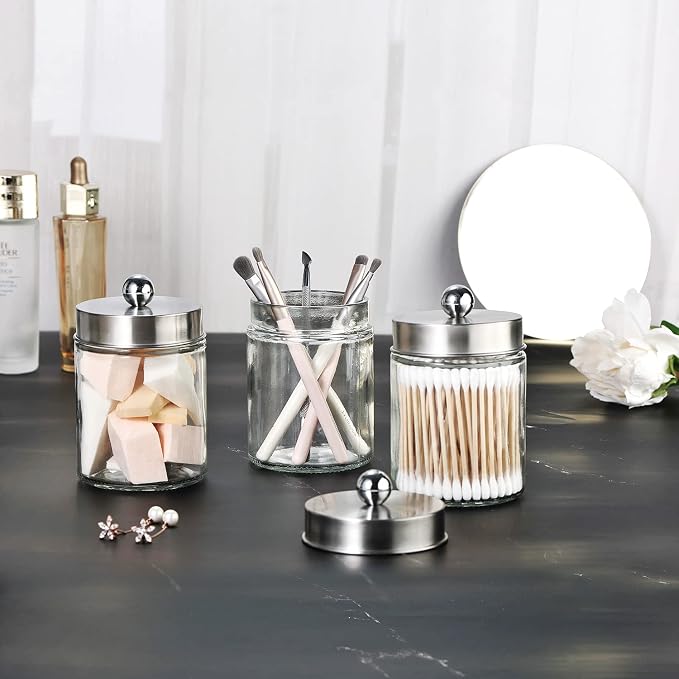 Jar Clear/Lid Brushed Nickel