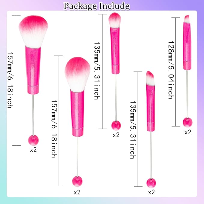 new rose pink brushes