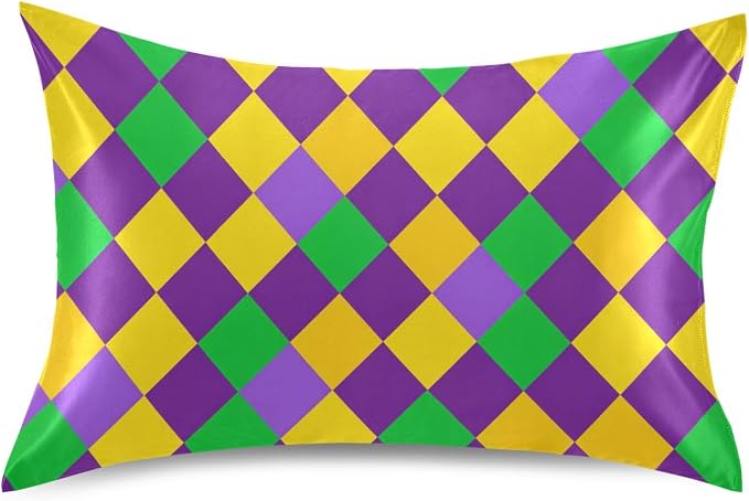 Mardi Gras Argyle Purple