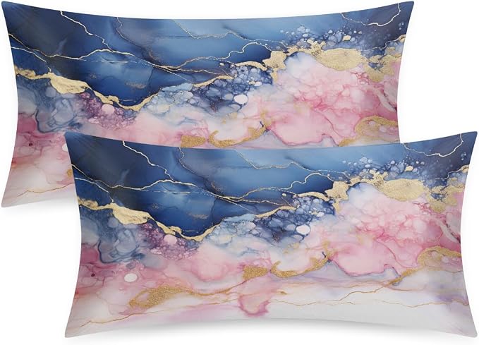Blue Pink Marble