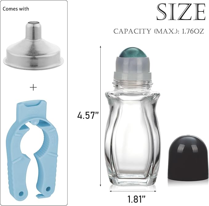 Green Roller Clear Bottle