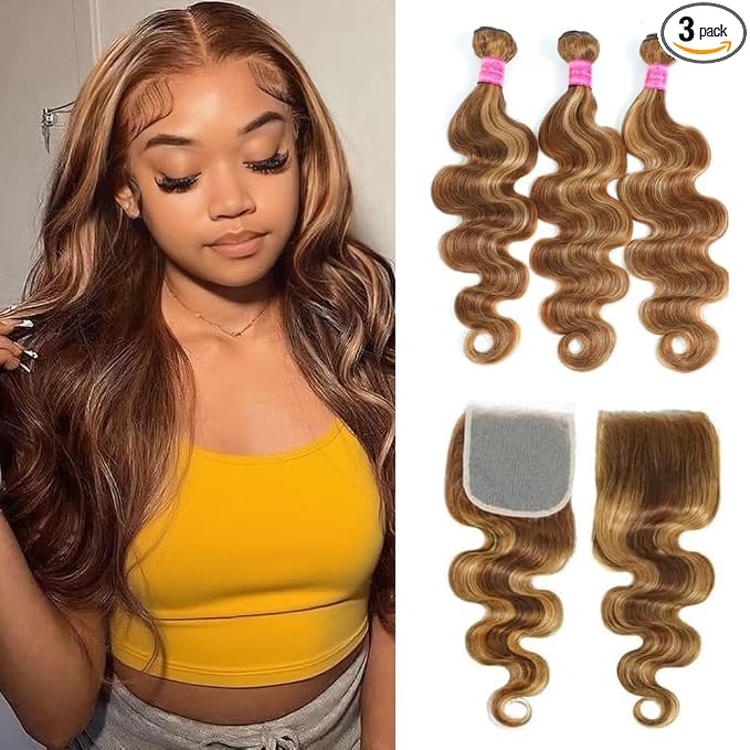 4/27 Body Wave Bundles with Closure