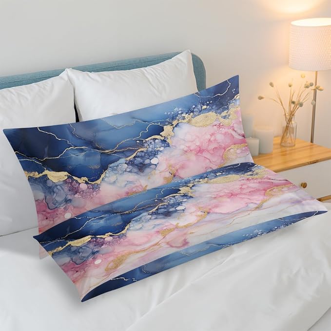 Blue Pink Marble
