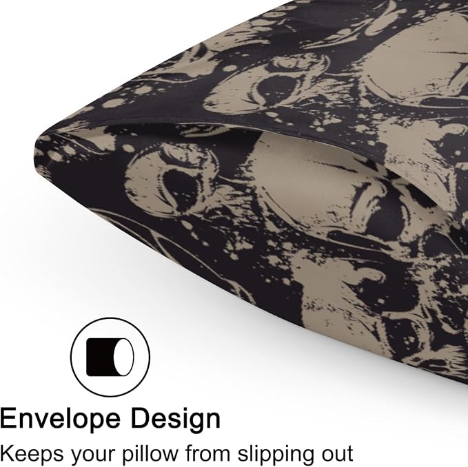 C Skull Goth Vintage Grey