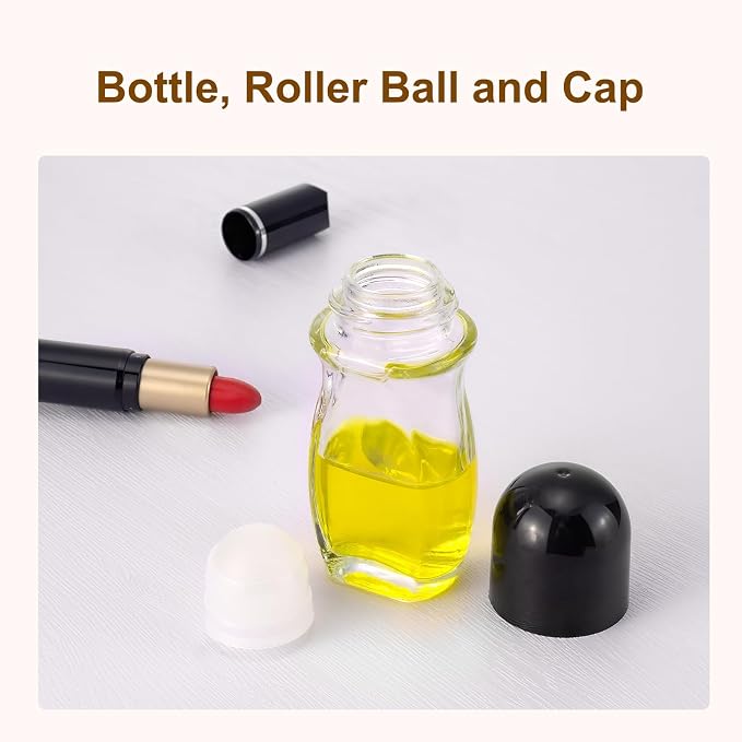 Clear with Black Caps