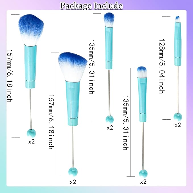 blue brush set