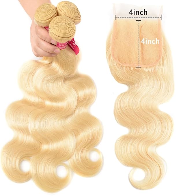 613 Body Wave Bundles with Closure
