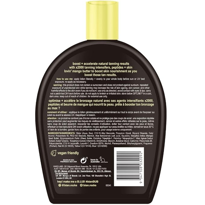 dark UV tanning lotion