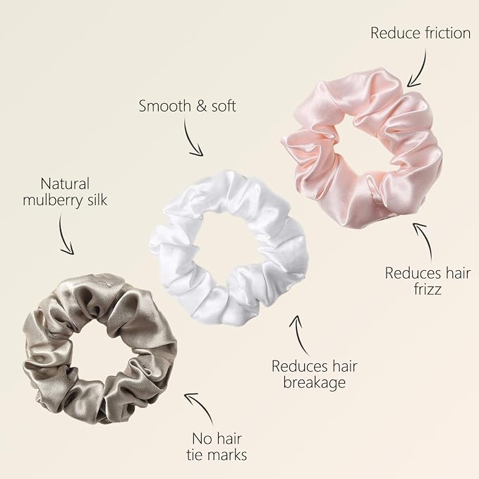 Pink, White, Taupe (3pcs)