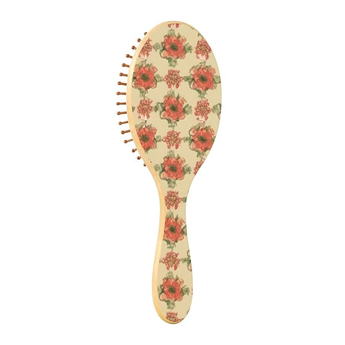 Beige Red Poppy Boho
