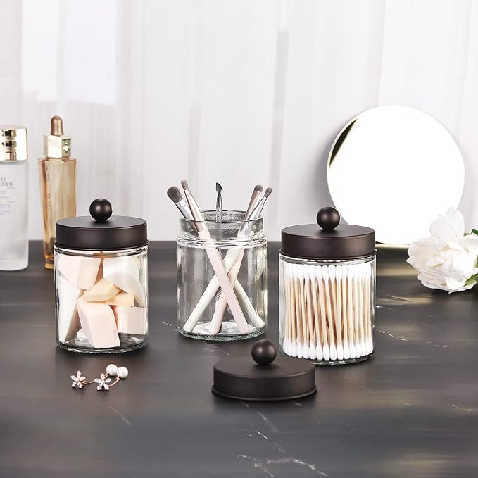 Jar Clear/Lid Bronze