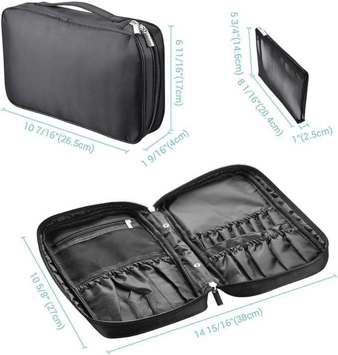 Rococo Blue with 2 Makeup Brush Bag