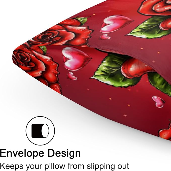 E Valentine Red Roses