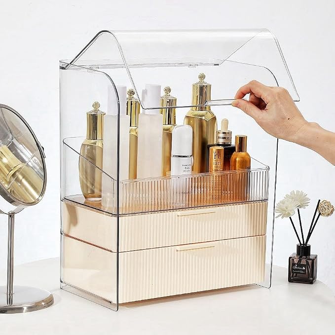 Large Cream+Brush Holder