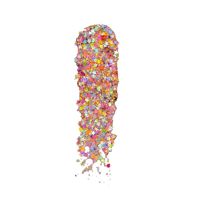 Neon Rainbow Glitter Gel