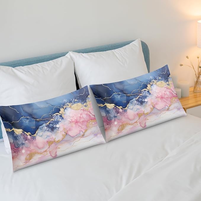 Blue Pink Marble