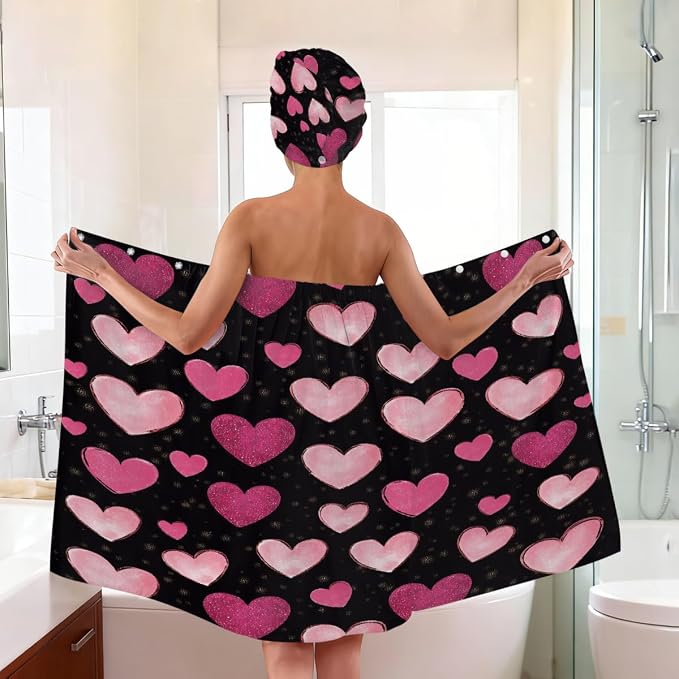 Pink and Glitter Hearts