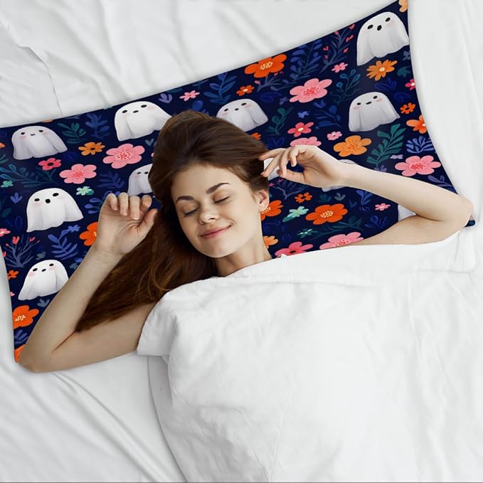 Navy Blue Flowers Ghost