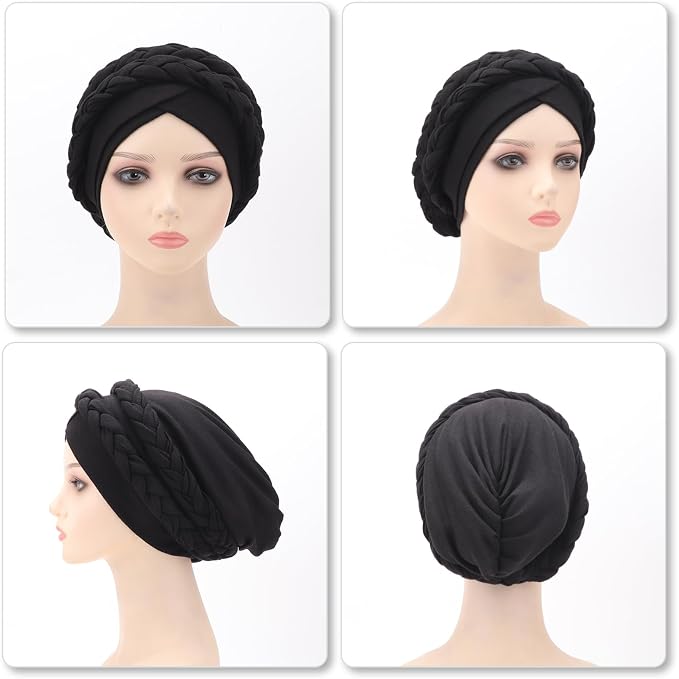 5 Pcs Double Twisted Braids: Beige/Navy Blue/Black/Coffee/Dark Grey