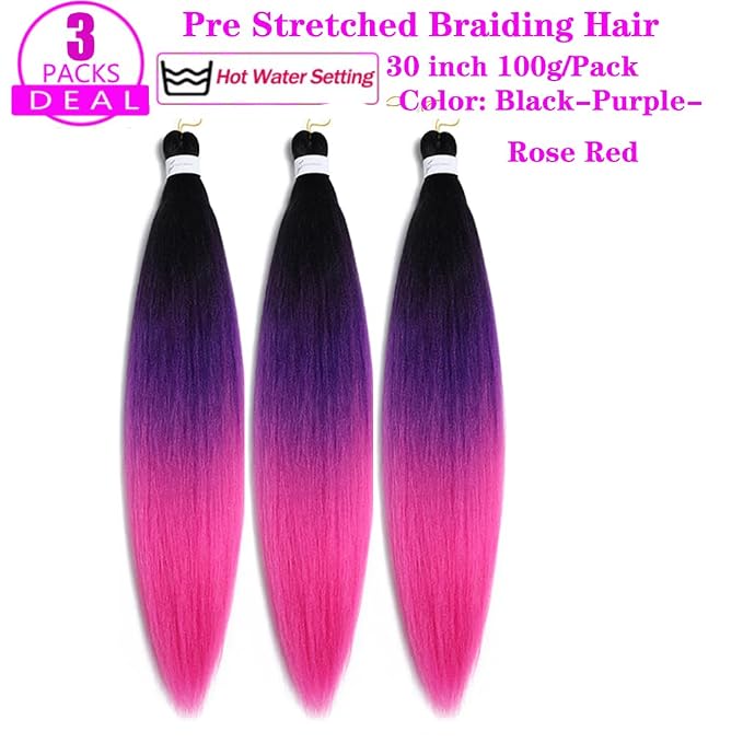 Black-Purple-Rose Red