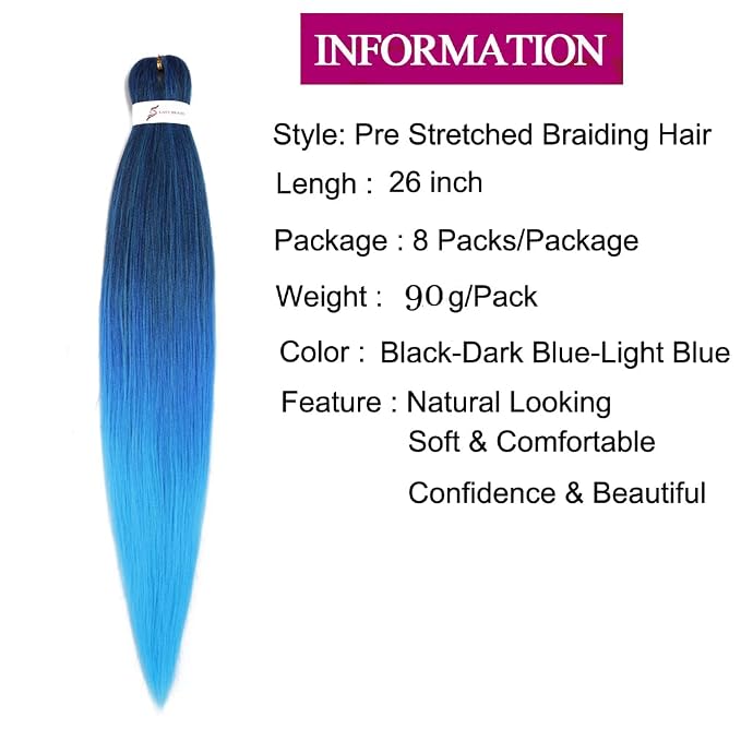 mixed black & blue & sky blue