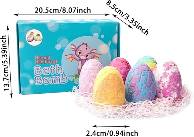 Dinosaur Egg 6pc Blue Box
