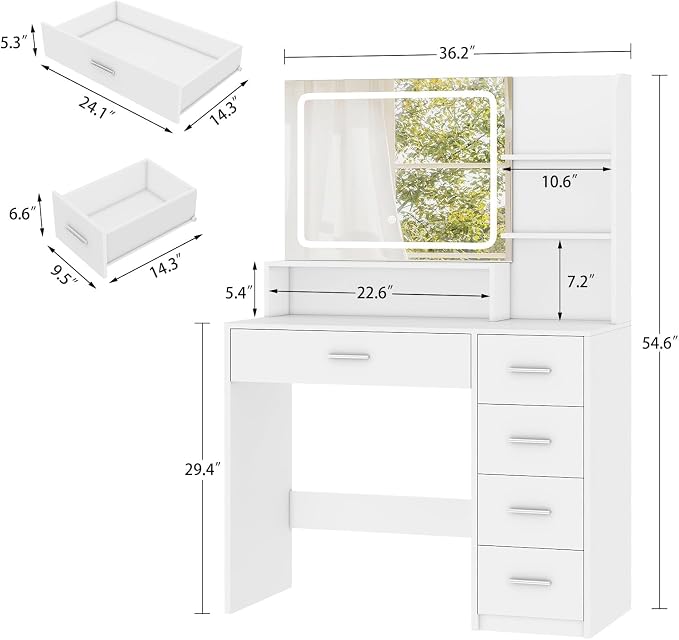 5 Drawers