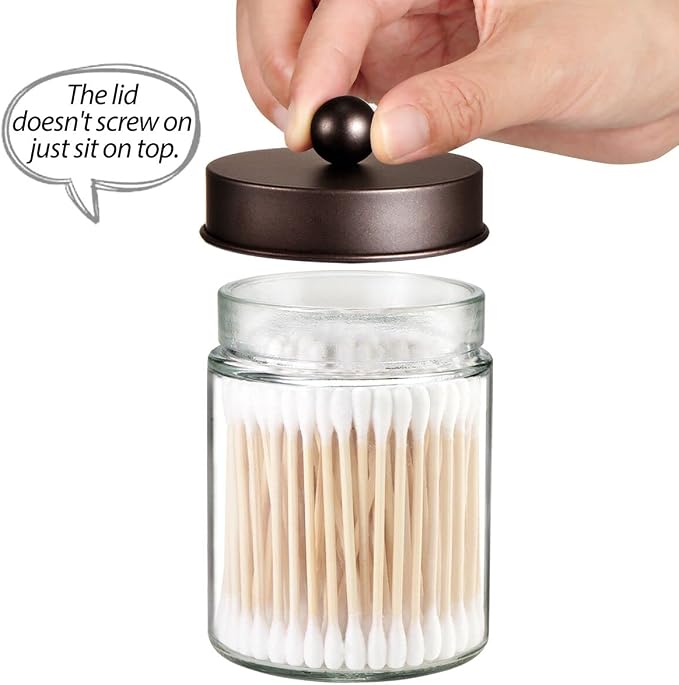 Jar Clear/Lid Bronze
