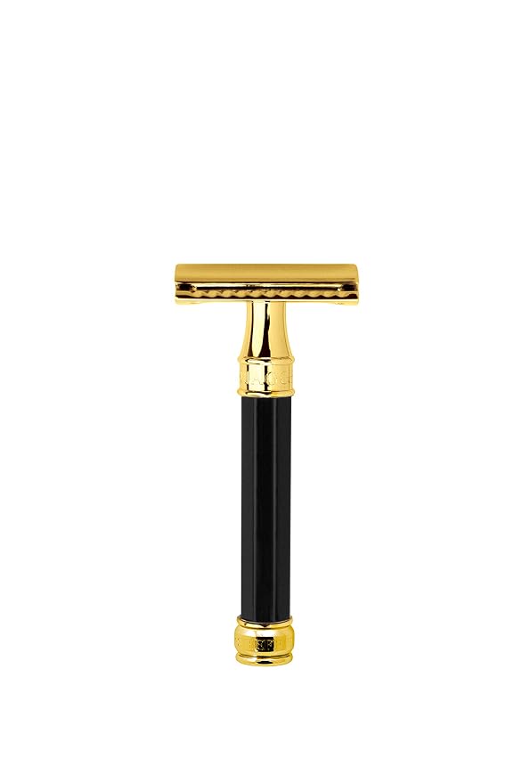 Black and Gold Plated Octagonal