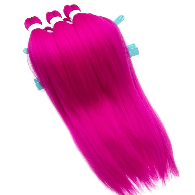 Hot Pink Braiding Hair 6 Packs