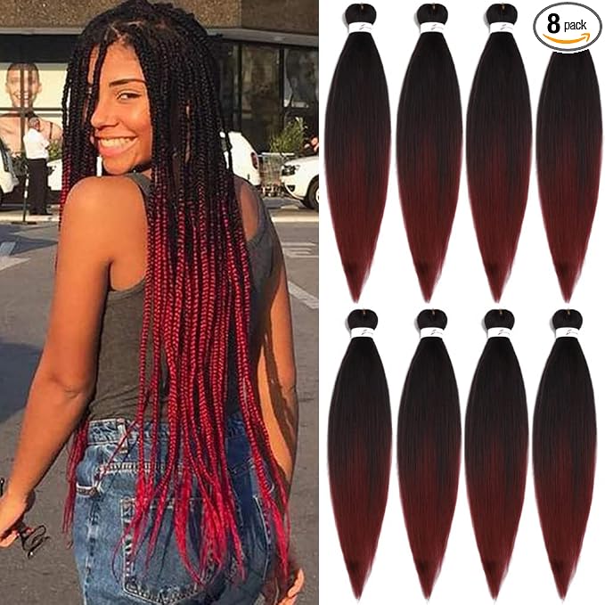 mixed black & burgundy